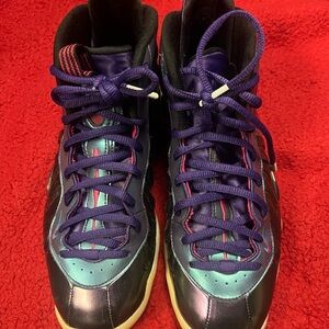 Nike Foamposite Black and Blue High-Top Sneakers Size 7 Youth $50 OBO